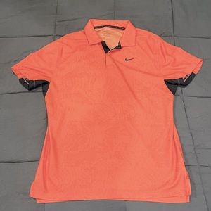 Nike Men’s Dri-FIT ADV Tiger Woods Coral Golf Polo